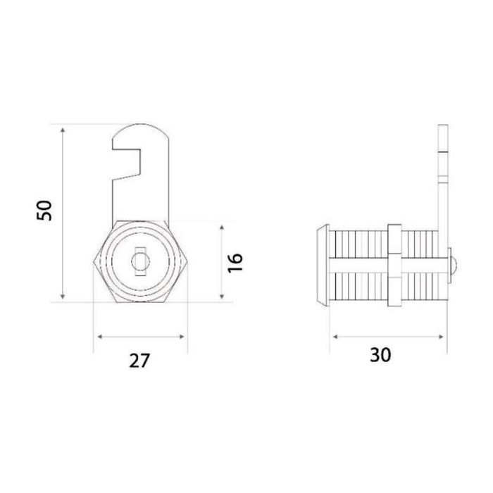 фото Замок почтовый marlok 30 мм