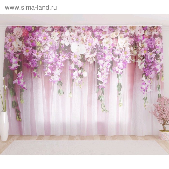 Фототюль «Цветочный водопад», размер 290 х 260 см, вуаль
Фототюль «Цветочный водопад», размер 290 х 260 см, вуаль
