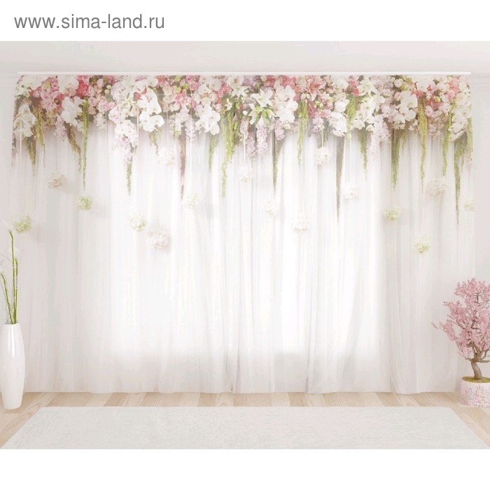 Фототюль «Цветочный верх 2», размер 290 х 260 см, вуаль
Фототюль «Цветочный верх 2», размер 290 х 260 см, вуаль