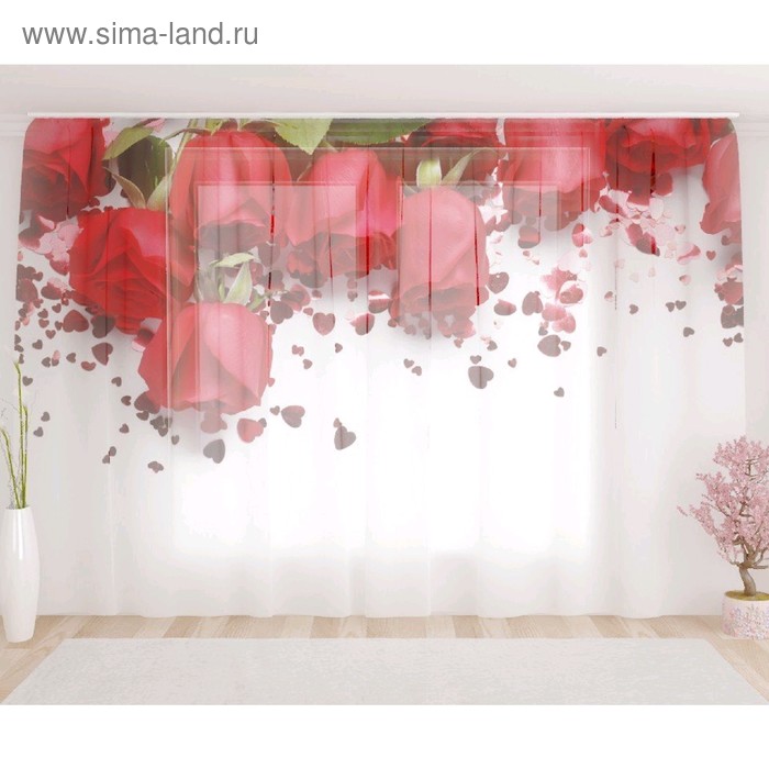 Фототюль «Праздничные розы», размер 290 х 260 см, вуаль
Фототюль «Праздничные розы», размер 290 х 260 см, вуаль