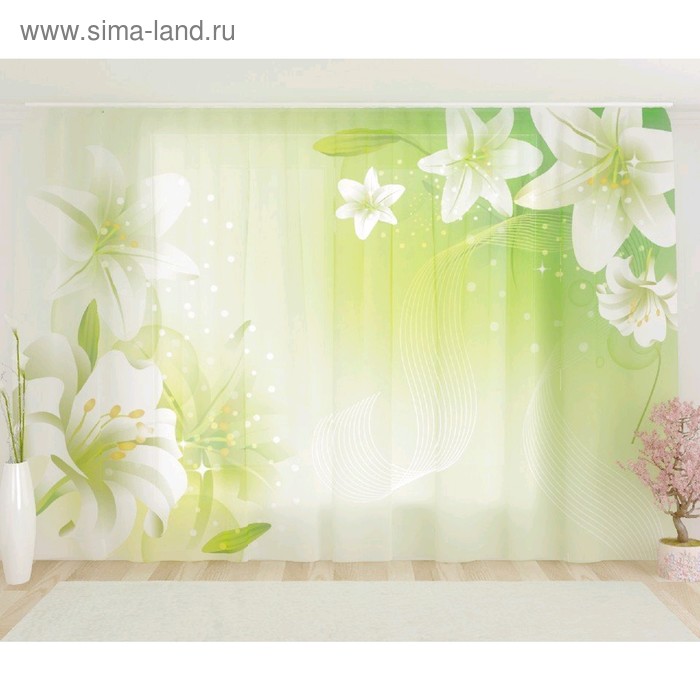 Фототюль «Лилии», размер 290 х 260 см, вуаль
Фототюль «Лилии», размер 290 х 260 см, вуаль