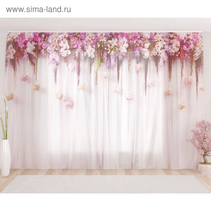 Фототюль «Цветочный верх 8», размер 290 х 260 см, вуаль
Фототюль «Цветочный верх 8», размер 290 х 260 см, вуаль