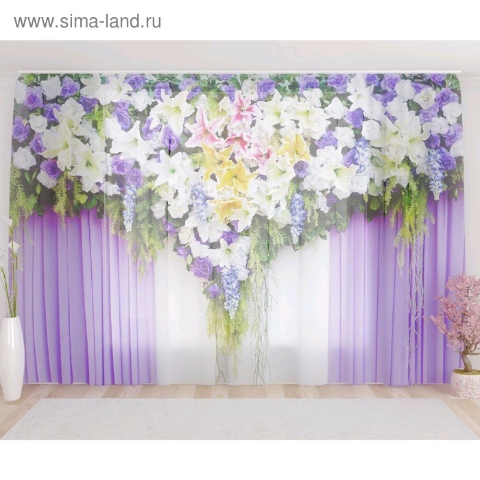 Фототюль «Великолепный цветочный верх», размер 290 х 260 см, вуаль
Фототюль «Великолепный цветочный верх», размер 290 х 260 см, вуаль