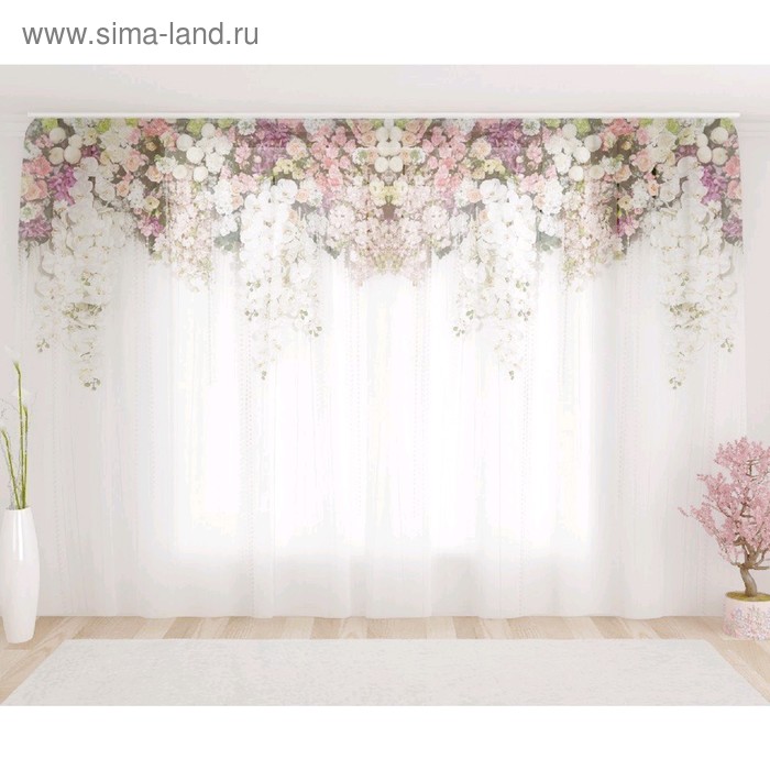 Фототюль «Цветочный верх 6», размер 290 х 260 см, вуаль
Фототюль «Цветочный верх 6», размер 290 х 260 см, вуаль