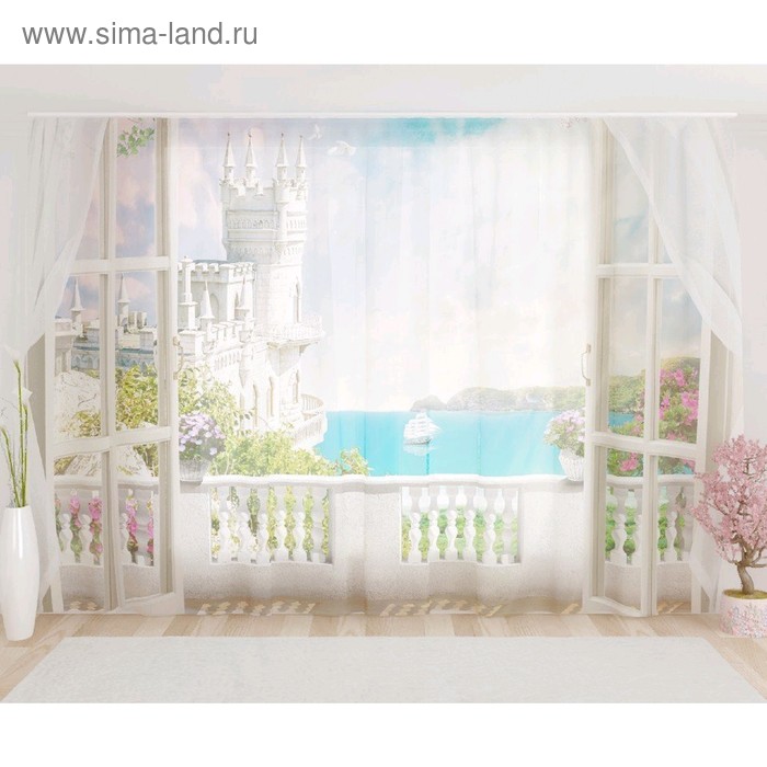 Фототюль «Залив из балкона замка», размер 290 х 260 см, вуаль
Фототюль «Залив из балкона замка», размер 290 х 260 см, вуаль