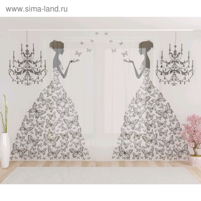 Фототюль «Женщина из бабочек», размер 290 х 260 см, вуаль 
Фототюль «Женщина из бабочек», размер 290 х 260 см, вуаль