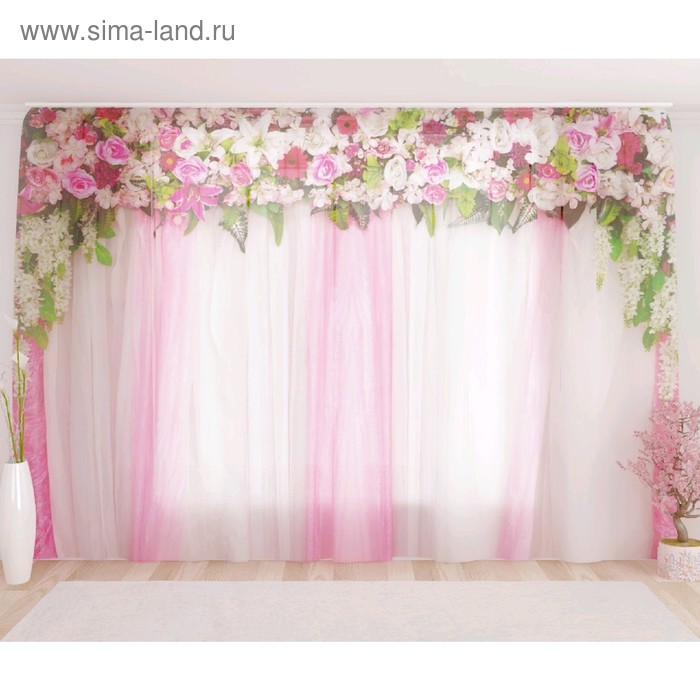 Фототюль «Цветочный верх 25», размер 290 х 260 см, вуаль
Фототюль «Цветочный верх 25», размер 290 х 260 см, вуаль