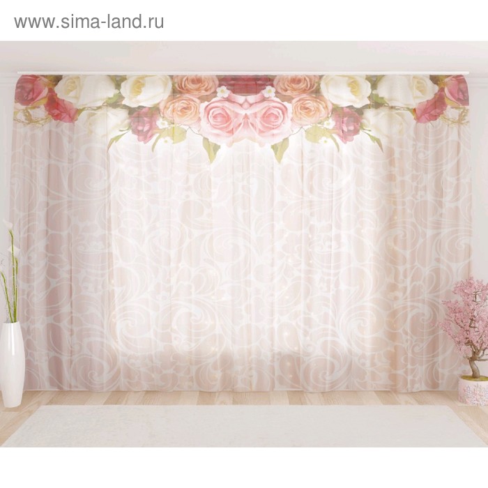 Фототюль «Цветочный верх 24», размер 290 х 260 см, вуаль
Фототюль «Цветочный верх 24», размер 290 х 260 см, вуаль