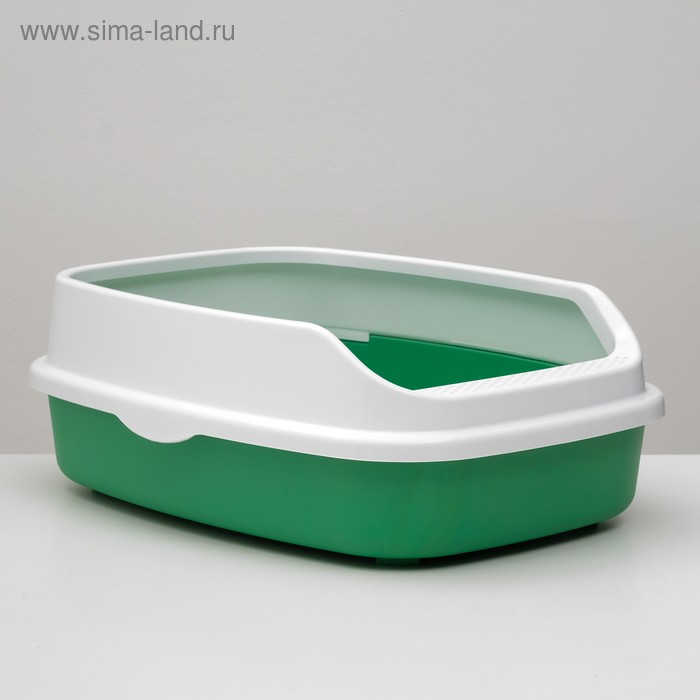 Туалет универсальный с бортом, 62 х 44 х 24 см зеленый 
Туалет универсальный с бортом, 62 х 44 х 24 см зеленый