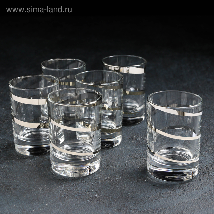 Набор стопок «Серпантин», 50 мл, 6 шт, цвет золото
Набор стопок «Серпантин», 50 мл, 6 шт, цвет золото