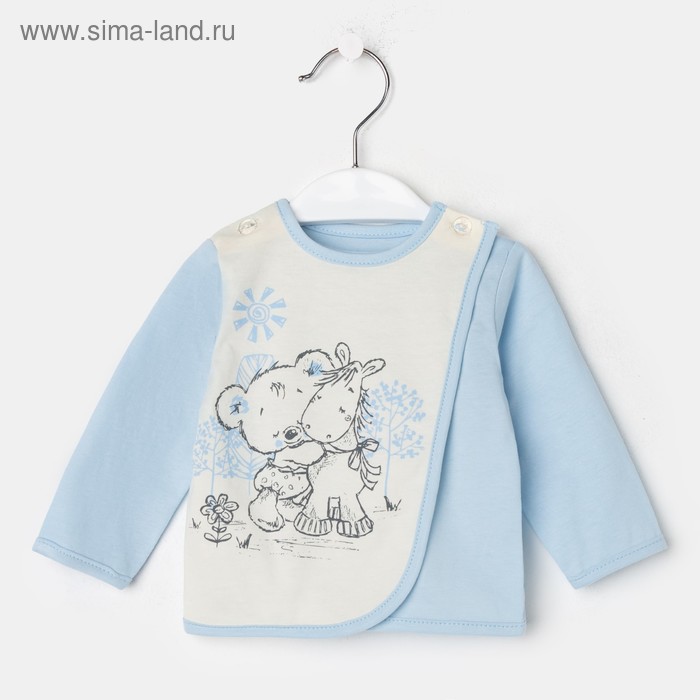 Распашонка детская, цвет голубой, рост 56 см (40)
Распашонка детская, цвет голубой, рост 56 см (40)