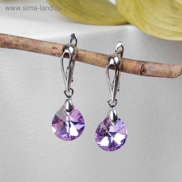 Серьги со стразами "Иллюзион" кружок, цвет фиолетовый в серебре
Серьги со стразами "Иллюзион" кружок, цвет фиолетовый в серебре