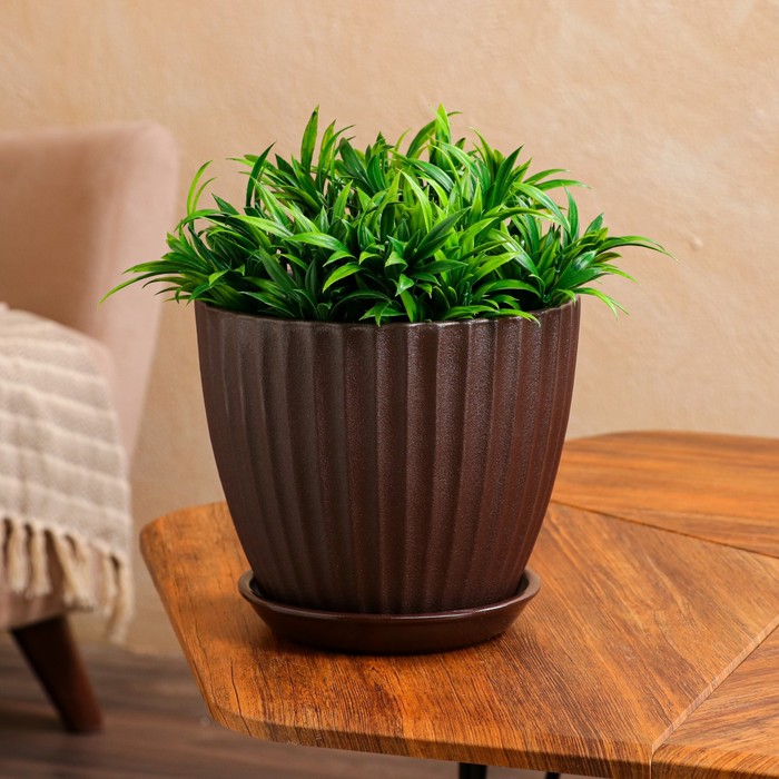 Горшок для цветов "Калифорния", коричневый жемчуг, керамика, 3.5 л
Горшок для цветов "Калифорния", коричневый жемчуг, керамика, 3.5 л