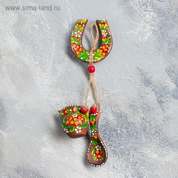 Оберег "Подкова", красная глина, 26 см
Оберег "Подкова", красная глина, 26 см