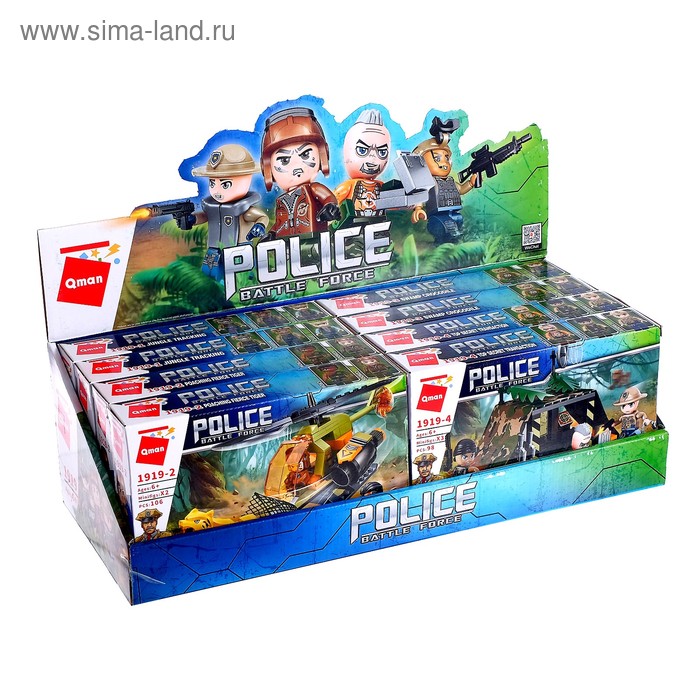 Конструктор Полицейский патруль, 4 вида, МИКС
Конструктор Полицейский патруль, 4 вида, МИКС