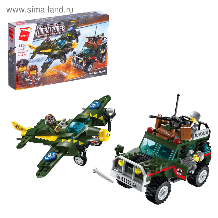 Конструктор Военные зона «Сражение с истребителем», 241 деталь
Конструктор Военные зона «Сражение с истребителем», 241 деталь