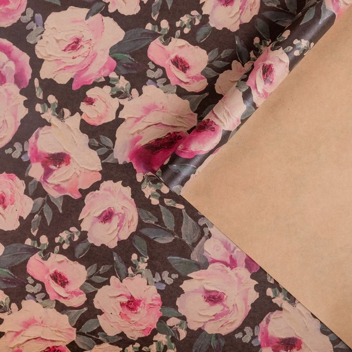 Бумага упаковочная крафтовая "Крупные цветы"50х70 см
Бумага упаковочная крафтовая "Крупные цветы"50х70 см