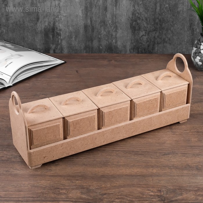 Полочка для специй 41,5х10,5х16 см (5 баночек 8х9 см)
Полочка для специй 41,5х10,5х16 см (5 баночек 8х9 см)