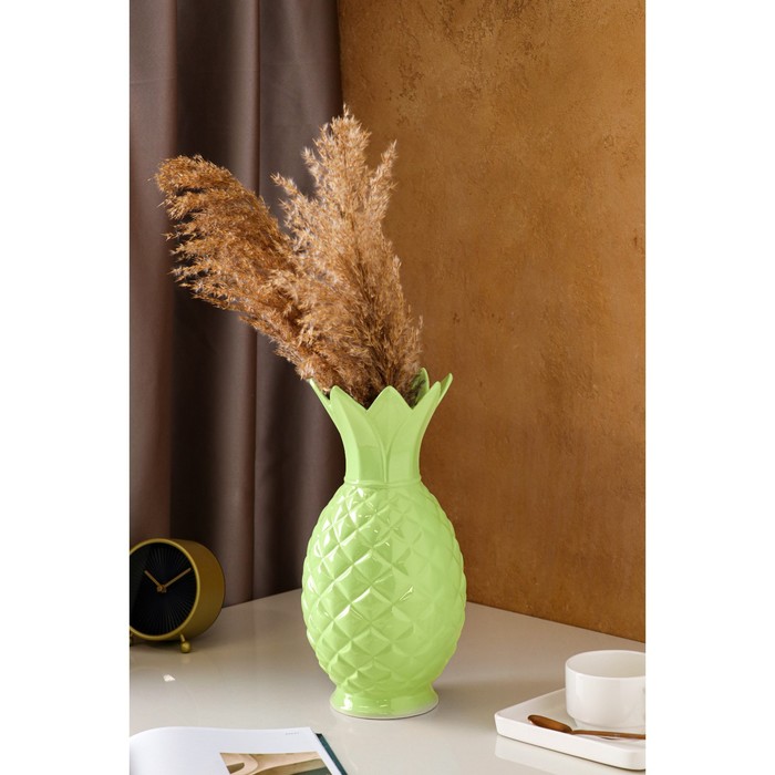 Ваза керамическая "Ананас", настольная, салатовая, 33 см
Ваза керамическая "Ананас", настольная, салатовая, 33 см