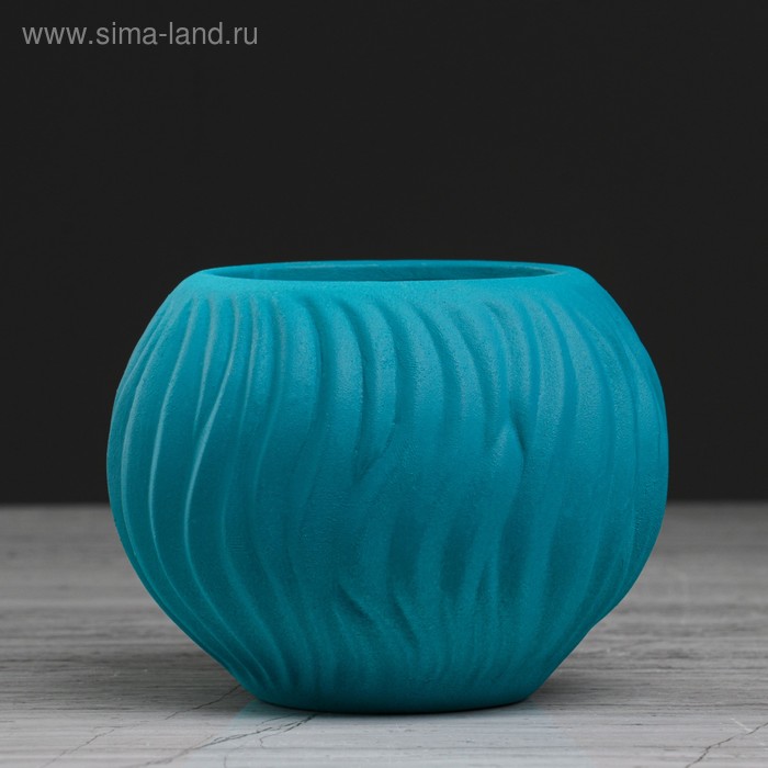 Кашпо "Волна", керамика, 250 мл, микс 
Кашпо "Волна", керамика, 250 мл, микс