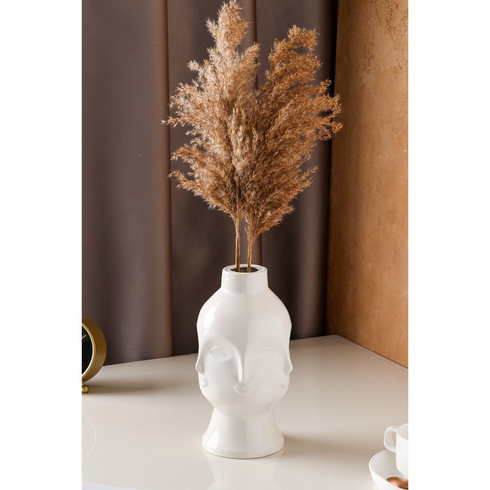 Ваза керамическая "Лицо", настольная, белая, 25 см
Ваза керамическая "Лицо", настольная, белая, 25 см