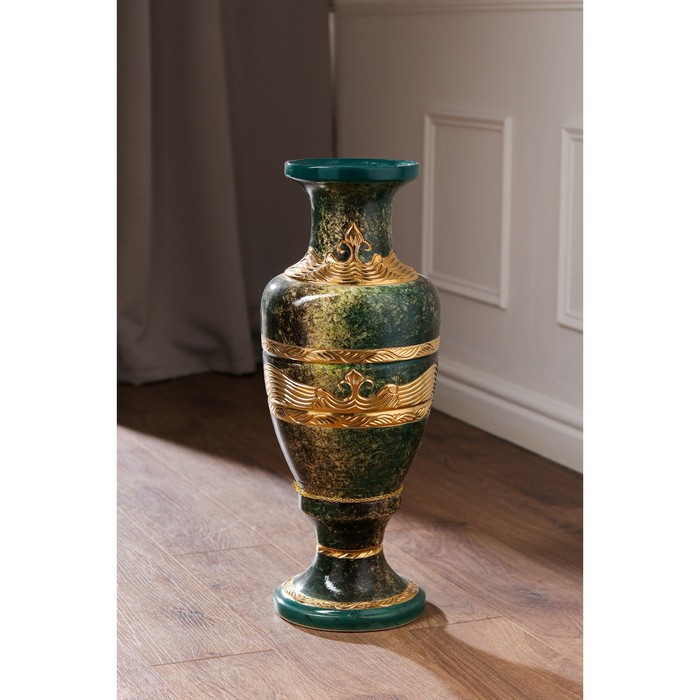 Ваза напольная "Альфа", зелёная, под малахит, керамика, 58 см, микс
Ваза напольная "Альфа", зелёная, под малахит, керамика, 58 см, микс