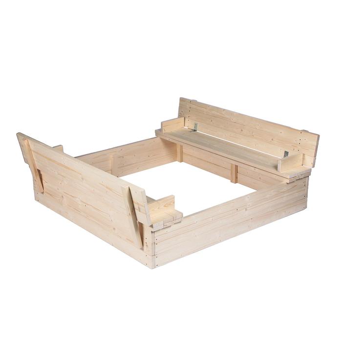 Песочница деревянная с крышкой, 120 × 120 × 27 см, без покраски, «Гармония»
Песочница деревянная с крышкой, 120 × 120 × 27 см, без покраски, «Гармония»