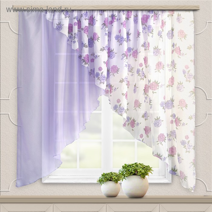 Комплект штор для кухни Марианна 300х160см, сиреневый, пэ 100%
Комплект штор для кухни Марианна 300х160см, сиреневый, пэ 100%