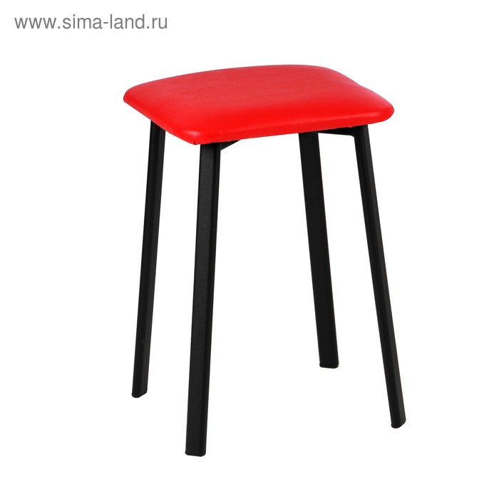 Табурет на овальной трубе, черный/алый
Табурет на овальной трубе, черный/алый