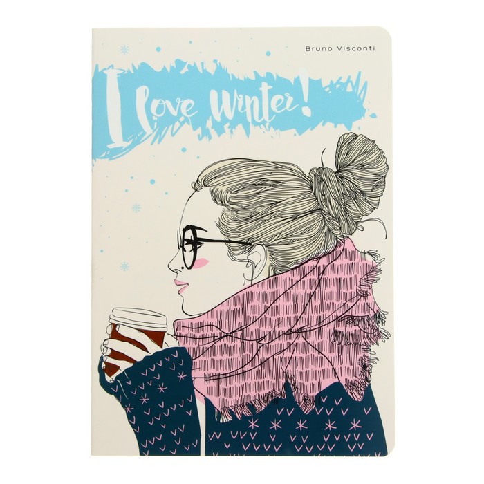 Тетрадь 40 листов в клетку Coffee In Winter, обложка мелованный картон, ламинация Soft-Touch, тонированный блок 70 г/м2 
Тетрадь 40 листов в клетку Coffee In Winter, обложка мелованный картон, ламинация Soft-Touch, тонированный блок 70 г/м2