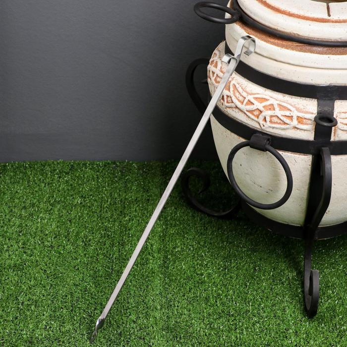 Шампур для тандыра, 50 х 1,1 см, нержавеющая сталь 2 мм
Шампур для тандыра, 50 х 1,1 см, нержавеющая сталь 2 мм