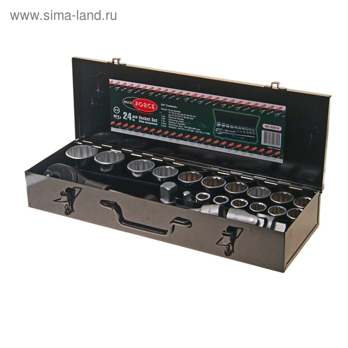 Набор инструментов ROCKFORCE RF-6241-5, 3/4"DR 6-гранных, 24 предмета
Набор инструментов ROCKFORCE RF-6241-5, 3/4"DR 6-гранных, 24 предмета