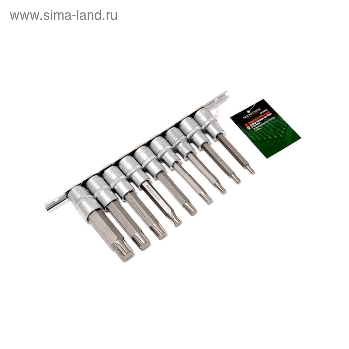 Набор головок-бит ROCKFORCE RF-40915L, RIBE, 6-лучевых, 9 предметов
Набор головок-бит ROCKFORCE RF-40915L, RIBE, 6-лучевых, 9 предметов