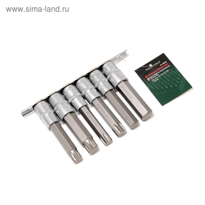 Набор головок-бит ROCKFORCE RF-40920L, разнопрофильных Spline Torx Hex, 6 предметов
Набор головок-бит ROCKFORCE RF-40920L, разнопрофильных Spline Torx Hex, 6 предметов