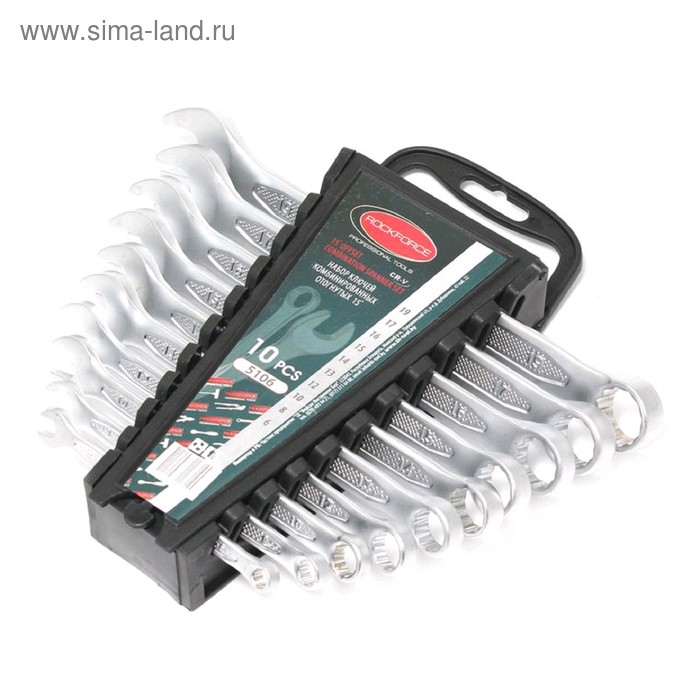 Набор ключей ROCKFORCE RF-5106, комбинированных, 10 предметов
Набор ключей ROCKFORCE RF-5106, комбинированных, 10 предметов