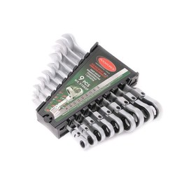 Набор ключей ROCKFORCE RF-51092F, комбинированных, трещоточных, с шарниром, 9 предметов
Набор ключей ROCKFORCE RF-51092F, комбинированных, трещоточных, с шарниром, 9 предметов