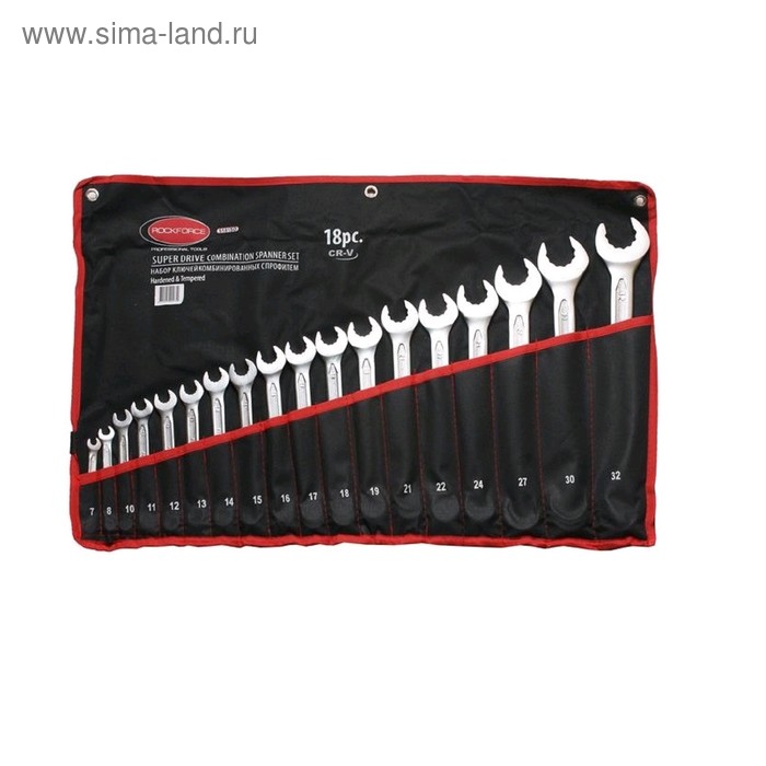 Набор ключей ROCKFORCE RF-5181SD, комбинированных, 12-гранных, 18 предметов
Набор ключей ROCKFORCE RF-5181SD, комбинированных, 12-гранных, 18 предметов