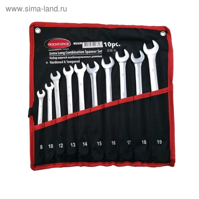 Набор ключей ROCKFORCE RF-5101L, комбинированных, удлиненных, 10 предметов
Набор ключей ROCKFORCE RF-5101L, комбинированных, удлиненных, 10 предметов