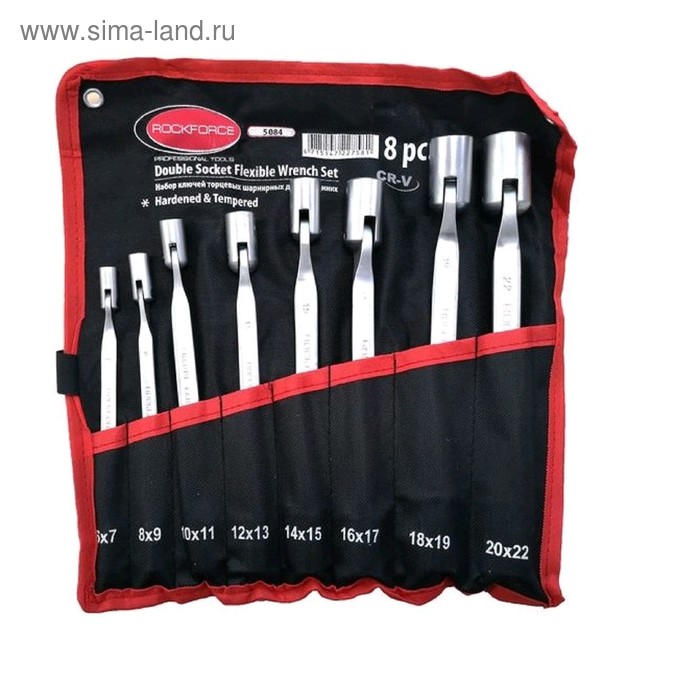 Набор ключей ROCKFORCE RF-5084, торцевых, шарнирных, двухсторонних, 8 предметов
Набор ключей ROCKFORCE RF-5084, торцевых, шарнирных, двухсторонних, 8 предметов
