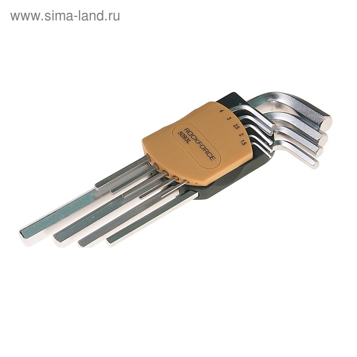 Набор ключей ROCKFORCE RF-5093L, шестигранных, удлиненных, 9 предметов
Набор ключей ROCKFORCE RF-5093L, шестигранных, удлиненных, 9 предметов