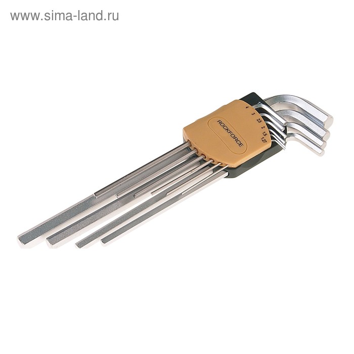Набор ключей ROCKFORCE RF-5093XL, шестигранных, экстрадлинных, 9 предметов
Набор ключей ROCKFORCE RF-5093XL, шестигранных, экстрадлинных, 9 предметов