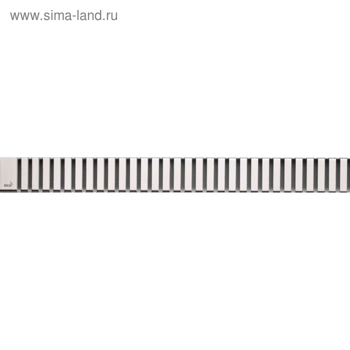 фото Решетка для водоотводящего желоба alcaplast line-650m, нержавеющая сталь мат