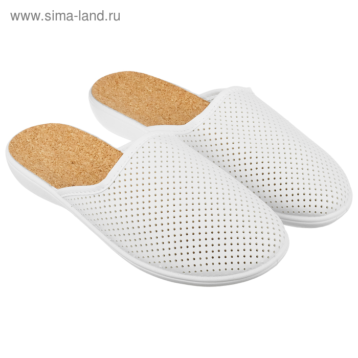 фото Туфли летние открытые с верхом из искусственной кожи, женские, размер 38, цвет белый