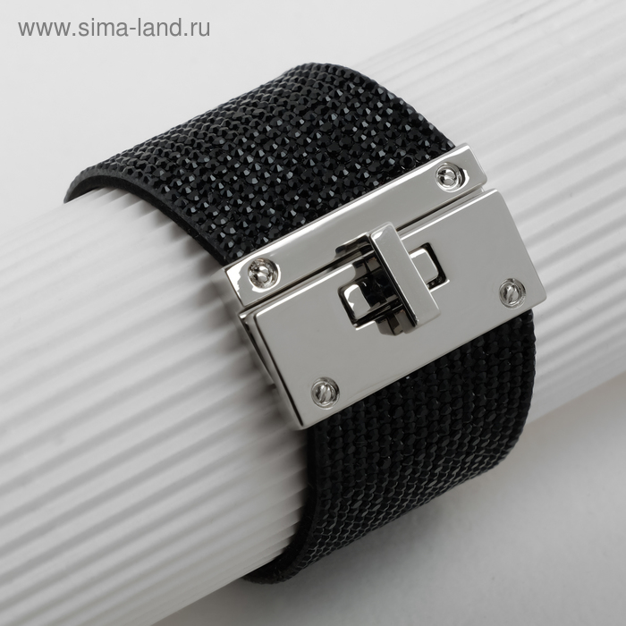 Браслет со стразами "Селебрити" толстая линия, цвет чёрный, 20см
Браслет со стразами "Селебрити" толстая линия, цвет чёрный, 20см