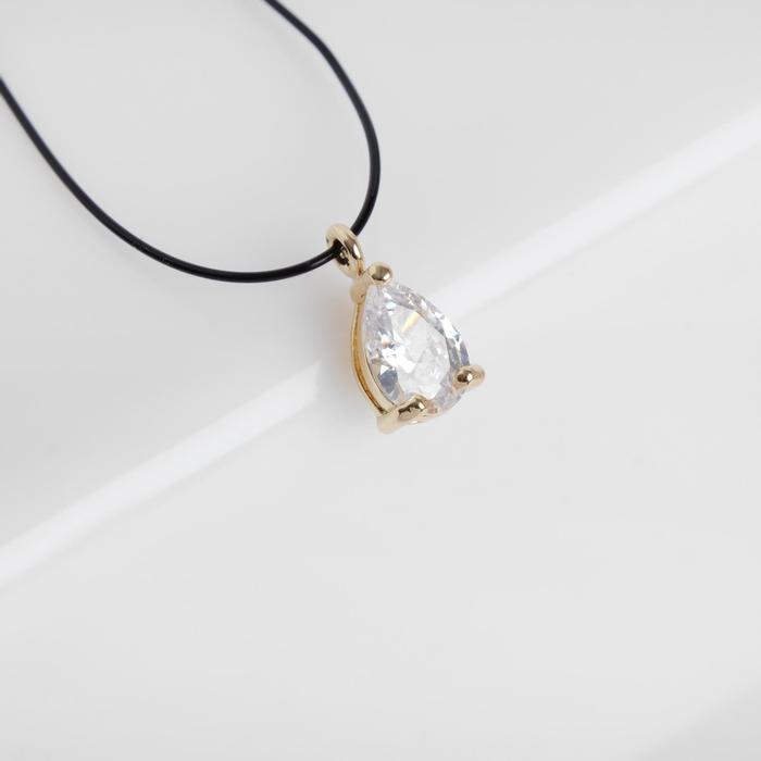 Кулон на шнурке "Чёрная ночь" капля, цвет белый в золоте, 35см
Кулон на шнурке "Чёрная ночь" капля, цвет белый в золоте, 35см