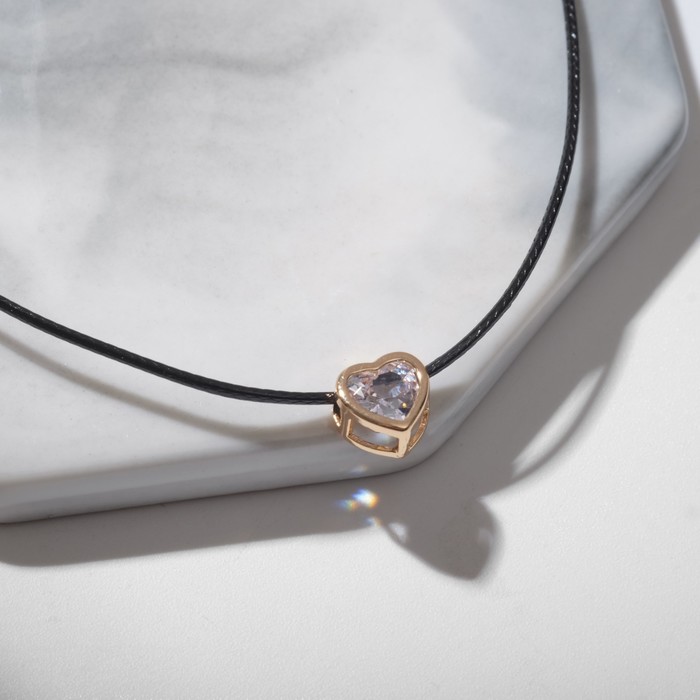 Кулон на шнурке «Чёрная ночь» сердечко в обрамлении, цвет белый в золоте на чёрном шнурке, 35 см
Кулон на шнурке «Чёрная ночь» сердечко в обрамлении, цвет белый в золоте на чёрном шнурке, 35 см