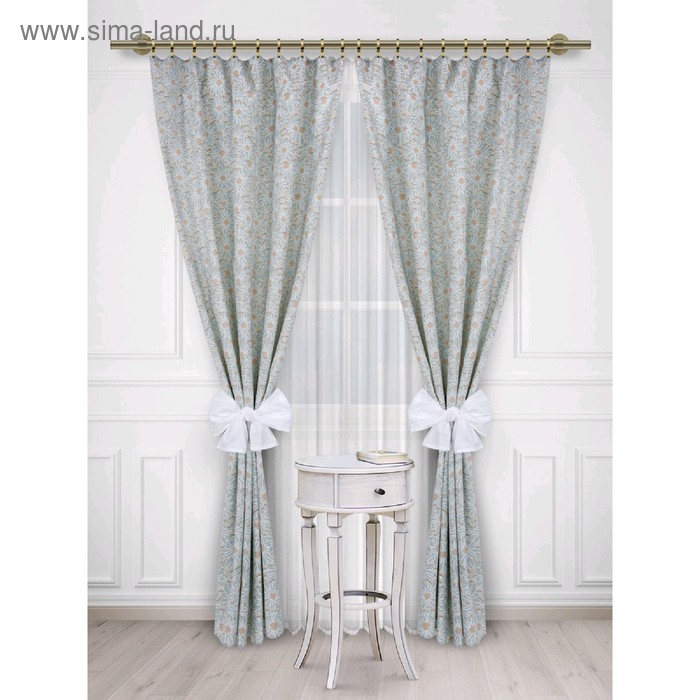 Комплект штор «Пуату», размер 150×260 см-2 шт, подхват-2 шт
Комплект штор «Пуату», размер 150×260 см-2 шт, подхват-2 шт