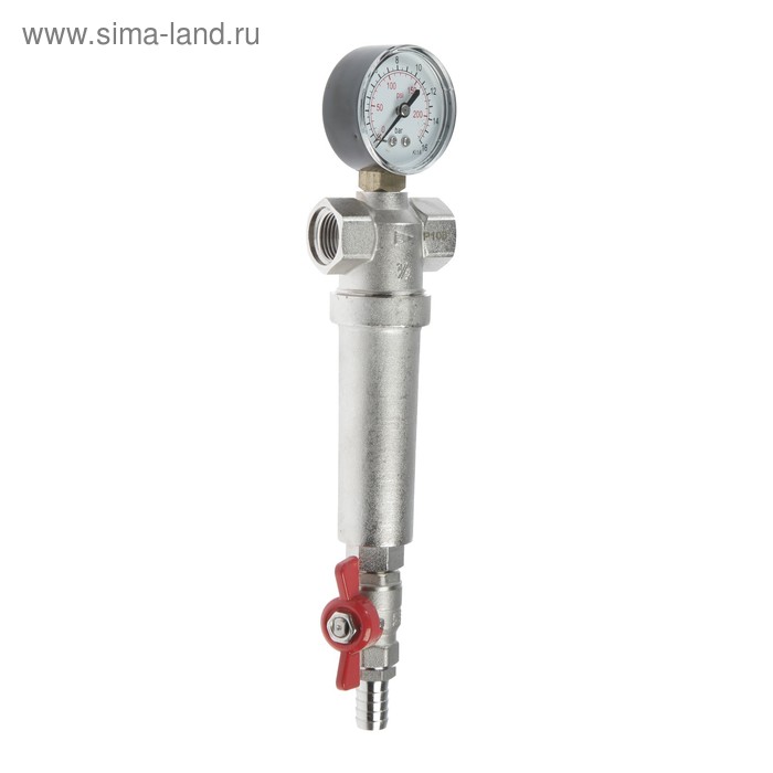 Фильтр грубой очистки самоочищающийся "СТМ" ТЕРМО, 1/2", с манометром, для горячей воды
Фильтр грубой очистки самоочищающийся "СТМ" ТЕРМО, 1/2", с манометром, для горячей воды