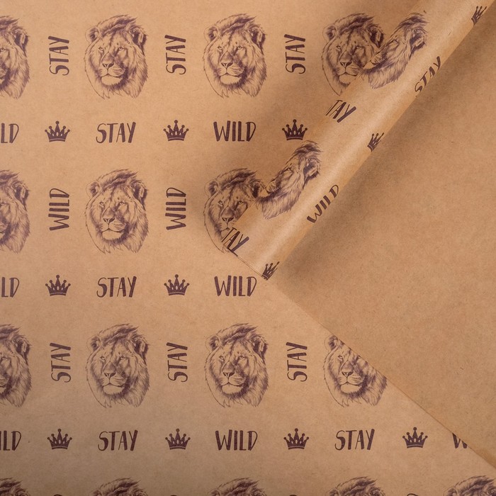 Бумага упаковочная крафтовая "Лев" 50х70 см
Бумага упаковочная крафтовая "Лев" 50х70 см