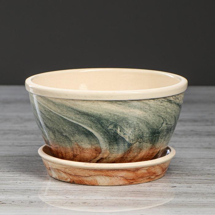 Горшок для цветов "Есения", под мрамор, керамика, 0.6 л
Горшок для цветов "Есения", под мрамор, керамика, 0.6 л